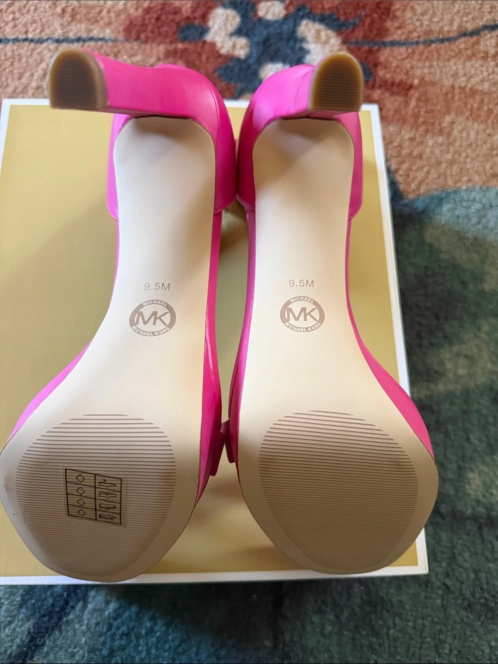 Michael Kors Hot Pink Ankle-Strap Heels